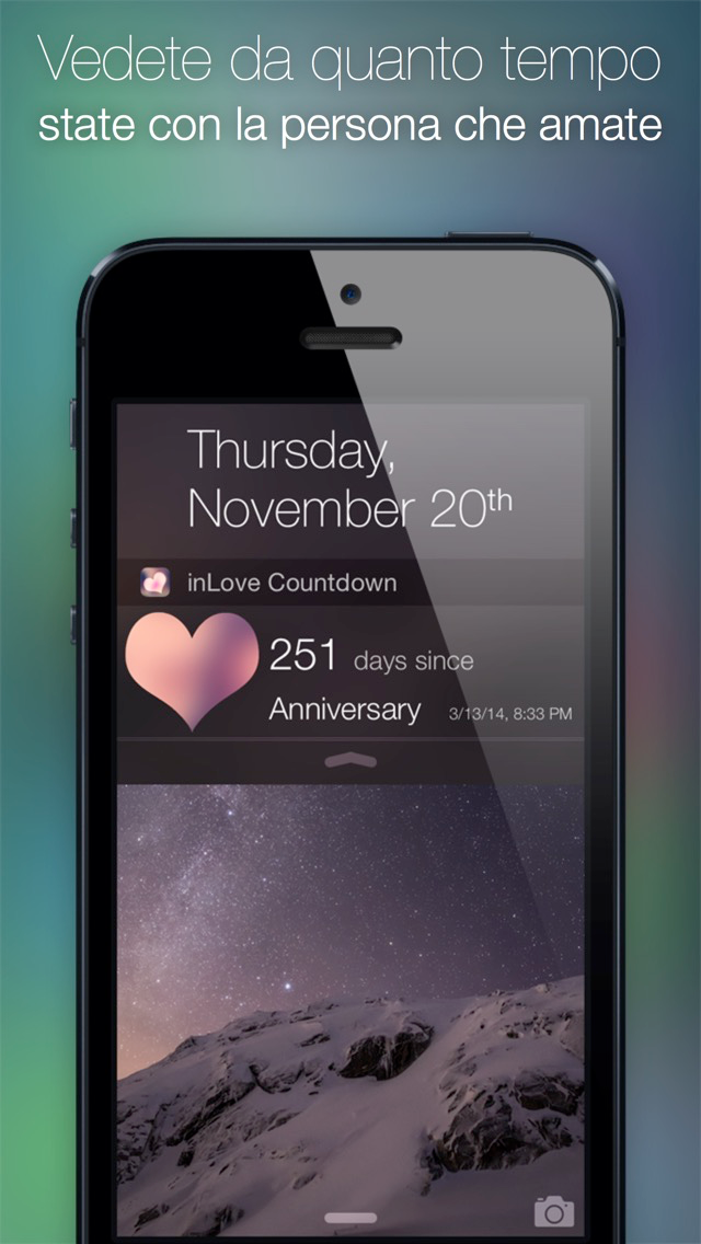 inLove - App per due conto alla rovescia dellevento diario chat privata appuntamento e flirt per coppie innamorate