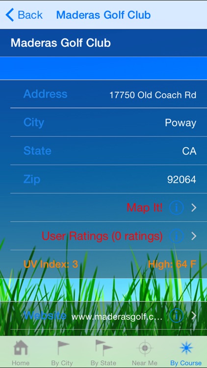 My Golf Caddy - Course Finder