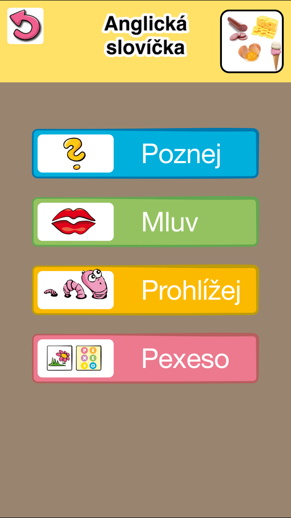 Anglická slovíčka s obrázky