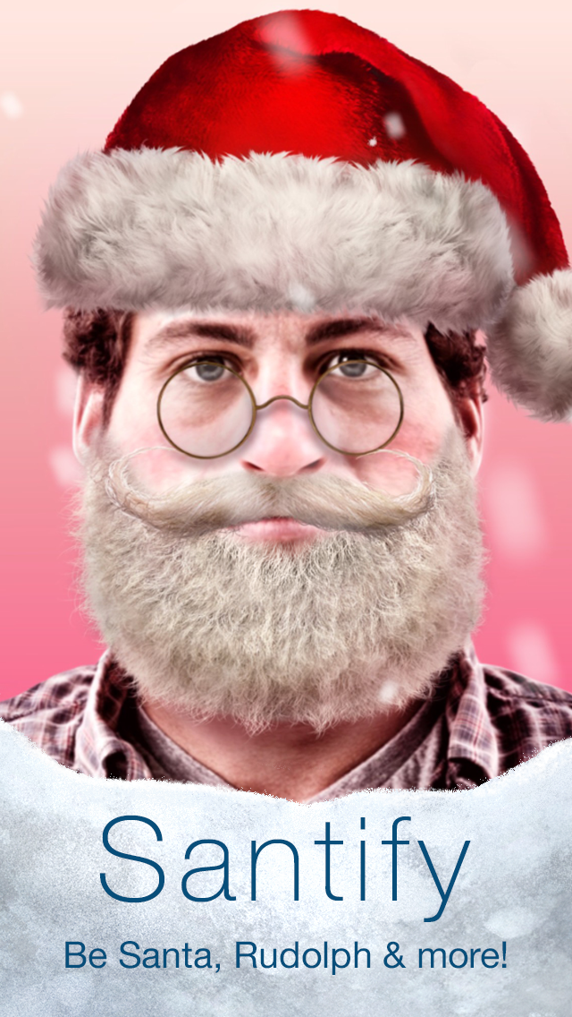 Screenshot #1 for Santify - Make yourself into Santa, Rudolph, Scrooge, St Nick, Mrs. Claus or a Christmas Elf