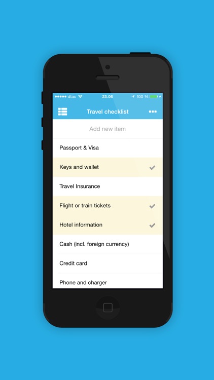 Checklist - Travel Packing List