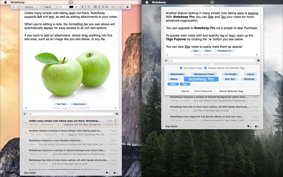 NoteAway — Your Thoughts in the Cloud - 1.1.6 - (macOS)