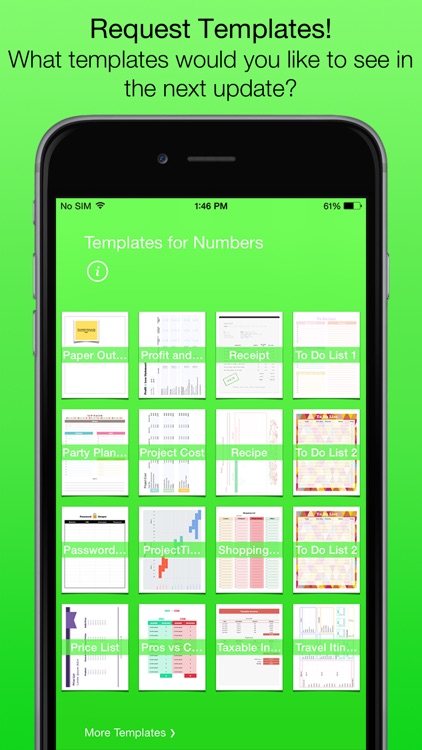 Templates for Numbers (for iPad, iPhone, iPod touch) screenshot-4