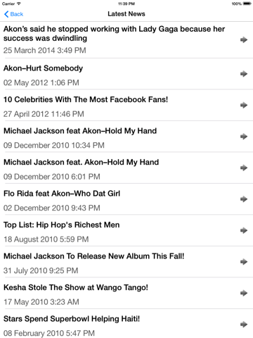 Akon : Fans Version iPad screenshot
