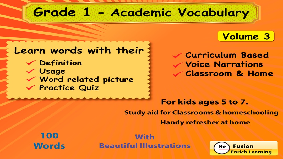3 Minutes to Hack 1st Grade Academic Vocabulary # 3 for homeschool and