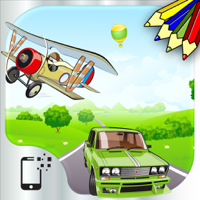 Vehicles and transportation  free coloring jigsaw puzzles and educative games for kids and toddlers