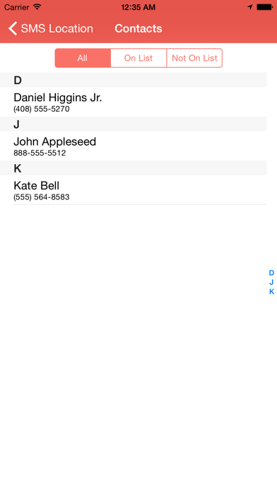 Screenshot #1 pour SMS_Location