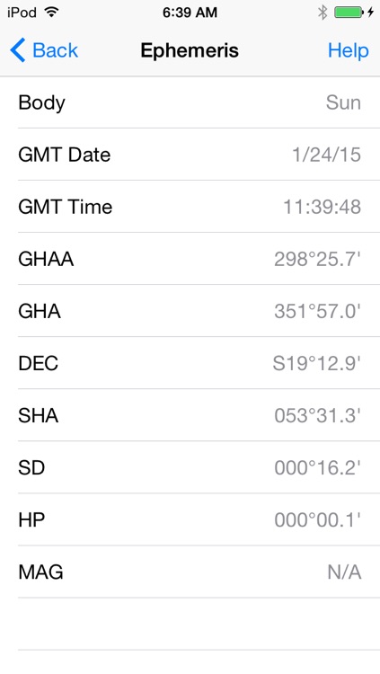 iNA Digitial Nautical Almanac screenshot-3