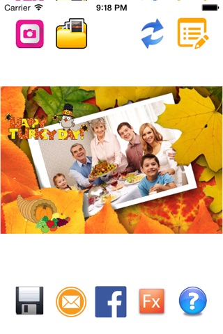 Thanksgiving Photo - make special thankful ecard screenshot 2