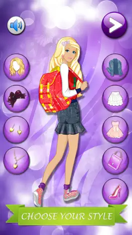 Game screenshot School Girl Stylish Clothes - Dress Up Game for Girls and Kids apk