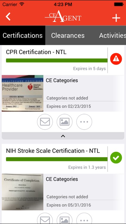 CEAgent – Continuing Education tracking for your professional licenses, certifications and clearances.