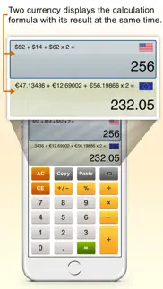 currencycal - currency & exchange rates converter + calculator for travel.er iphone screenshot 1