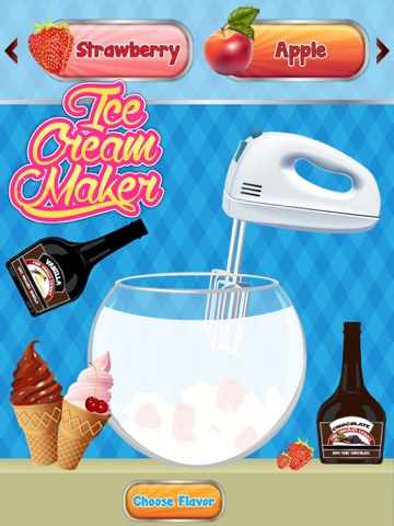 Ice Cream Maker - Frozen ice cone parlour & crazy chef adventure game iPad screenshot