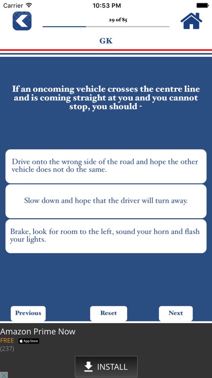 Australia Driver Knowledge Test : Car Driving Theory Questions