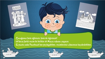 Screenshot #2 pour 19 Mayıs Boyama Kitabı - Minik Bilge ile Atatürk'ü Anma Gençlik ve Spor Bayramı