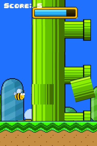 Timber Swing Bee: Chop The Wooden Pipe and Avoid Branches screenshot 4