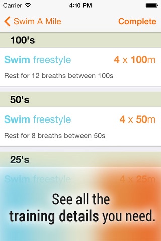 Swim! Bike! Run! : workout plans for swimming, cycling and running screenshot 4