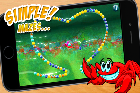 Aqua Pearl Maze - Algae Covered Bubble Popping Fun! screenshot 2
