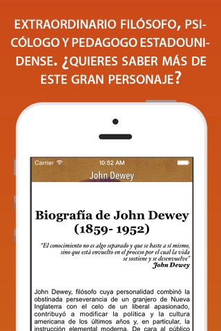 Biografía de John Dewey screenshot 2