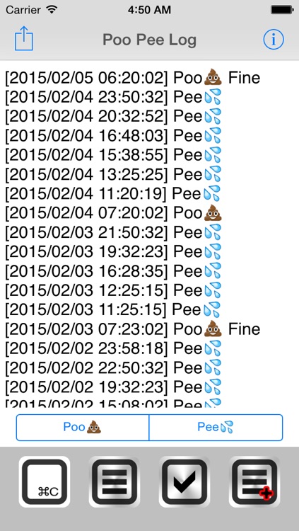 Poo Pee Log