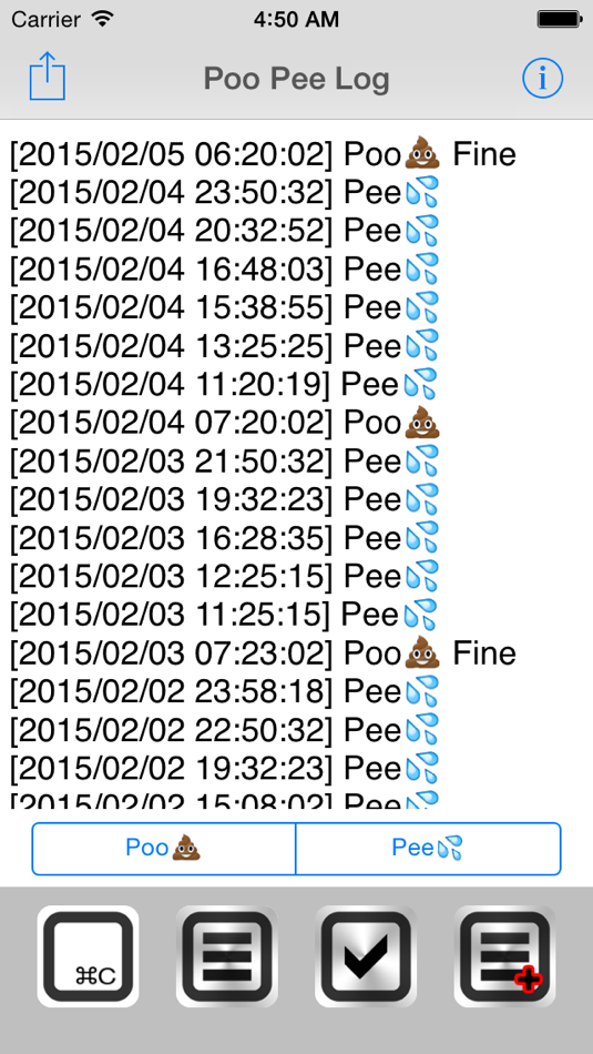 Poo Pee Log - 1.0 - (iOS)