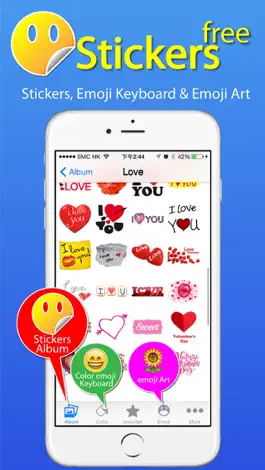 Game screenshot Stickers Free + Emoji Keyboard & Emoji Art mod apk