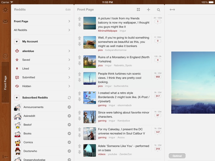 Alien Blue for iPad - reddit official client
