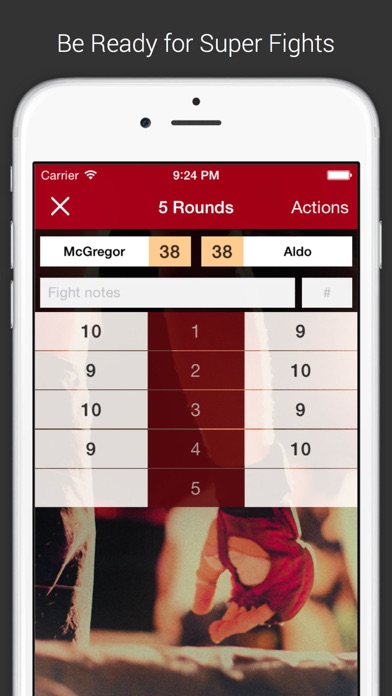 Boxing & MMA Scorecard - Fight Night Screenshot