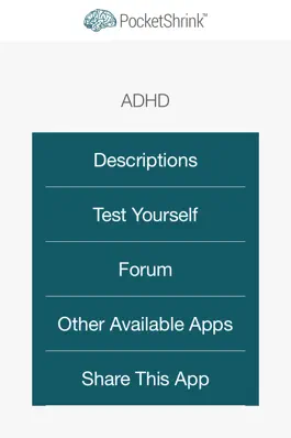 Game screenshot Attention Deficit ADHD Test apk