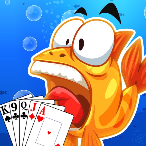 Crazy Fish Solitaire - Fun Card Game for Kids and Family Free Icon