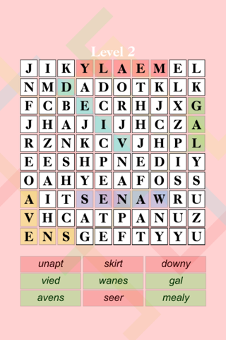 Brain Blocks - Super Word Search screenshot 2