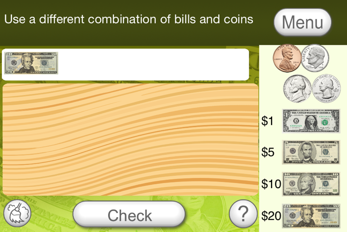 Counting Bills and Coins