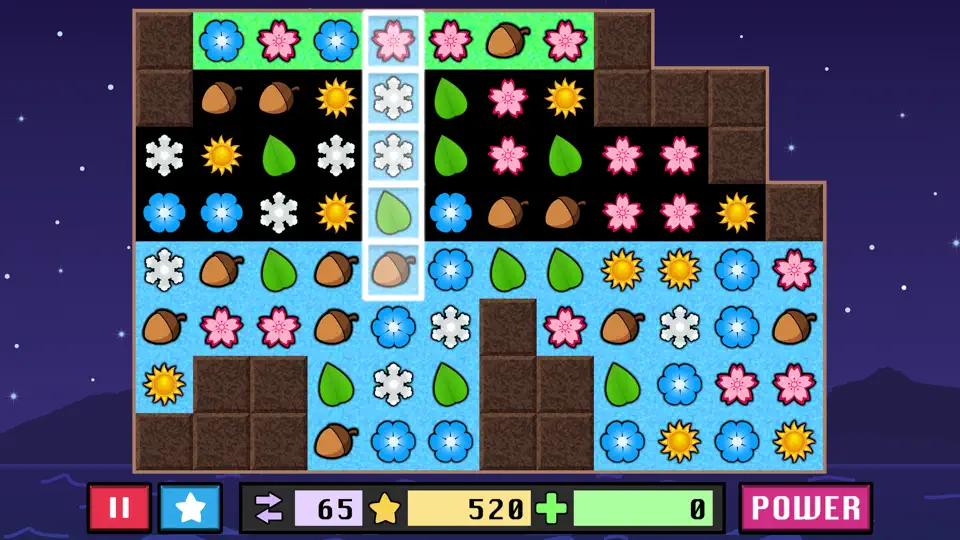 Скриншот Matching In The Rain - A Relaxing Match 3 Puzzle Game на iPhone 4