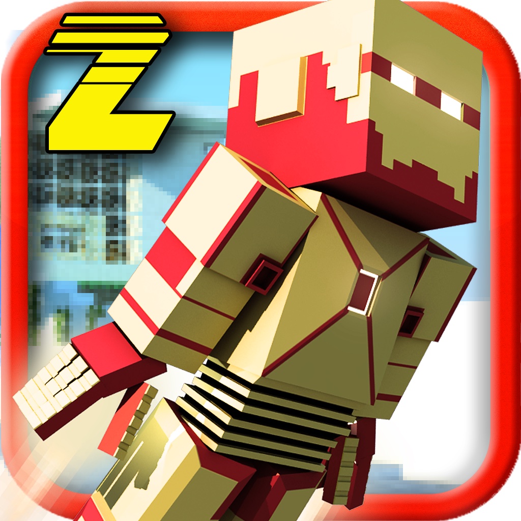 Block Iron Robot 2 - with skins exporter for minecraft