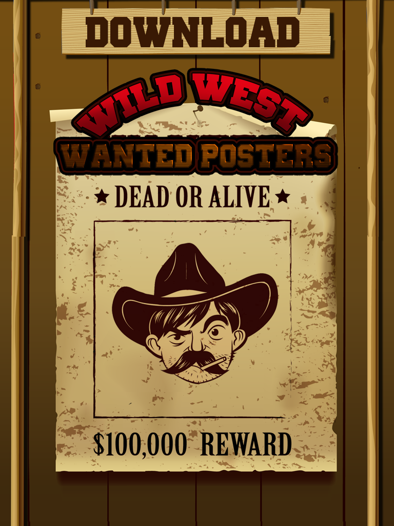 Wild West Wanted Poster Maker - Make Your Own Wild West Outlaw Photo Mug Shots