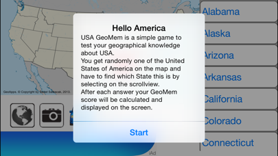 How to cancel & delete USA GeoMem from iphone & ipad 1