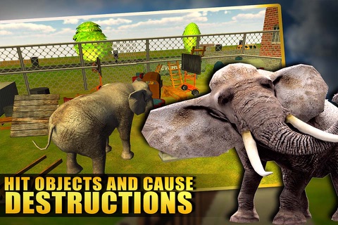 Wild Elephant Simulator 3D - Real Rampage of Angry Animal to Run & Destroy Everything screenshot 3