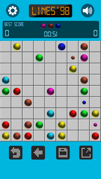 Screenshot #3 pour Lines 98 - Color Balls Classic