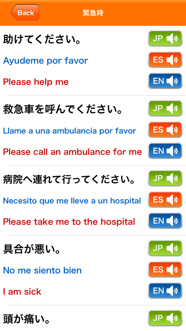 Medi Pass スペイン語・英語・日本... screenshot1