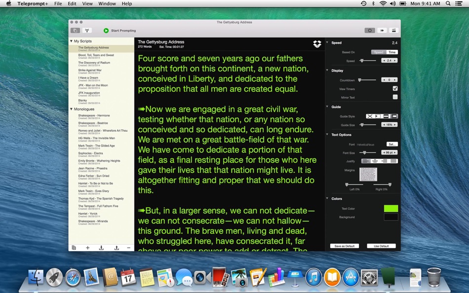 #1. Teleprompt+ (macOS) 由: Bombing Brain Interactive