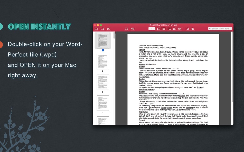 WordPerfect WPD Opener - View & Convert WordPerfect Documents - 2.0.0 - (macOS)