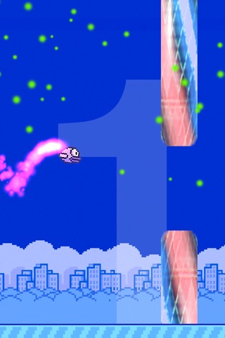 Night Bird - Neon flappy night bird screenshot 3