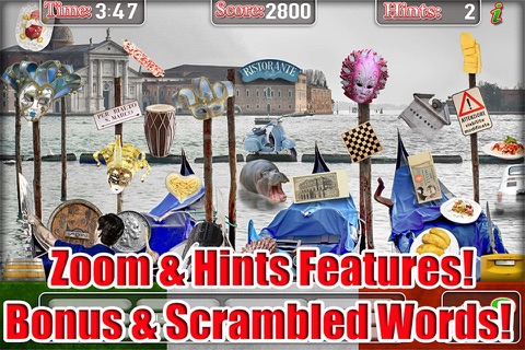 Italy Adventure Find Objects - Hidden Object Time & Spot Difference Puzzle Games screenshot 4