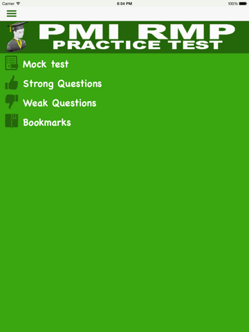 PMI RMP MOCK iPad screenshot