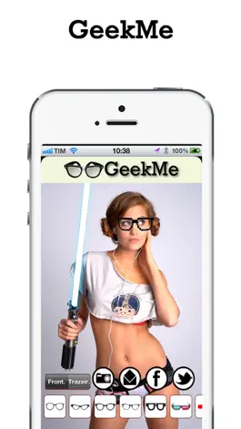 Game screenshot Geek Me - Geekfy yourself! Augmented Reality to add funny Geek Glasses apk