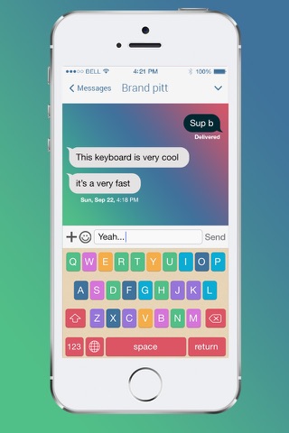 CI Keyboard - Custom Colorful Keyboard screenshot 2