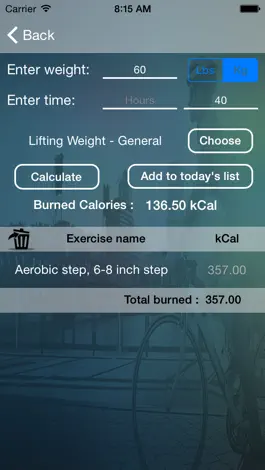 Game screenshot Calories Burned And Intake hack