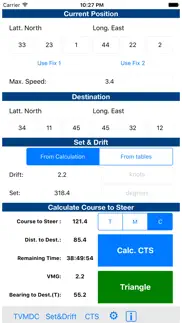tvmdc sailing & marine navigation calculator iphone screenshot 2