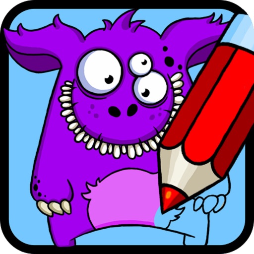 Monsters Coloring Book iOS App
