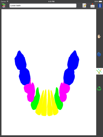 Teeth App Free (3D dental models that can be annotated with lines and text) app screenshot 2